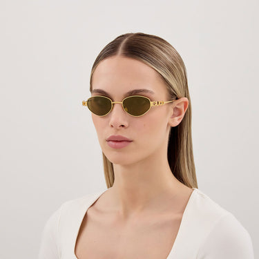 Gucci Occhiali da Sole GG1935S 003 Oro Bronzo Donna 4