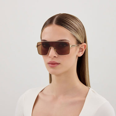 Gucci Sonnenbrille GG1936S 003 Gold Braun Damen 4