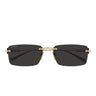 Gucci Sonnenbrille GG1941S 001 Gold Grau Herren  
