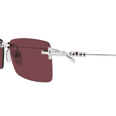 Gucci Occhiali da Sole GG1941S 003 Argento/Rosso Uomo 3