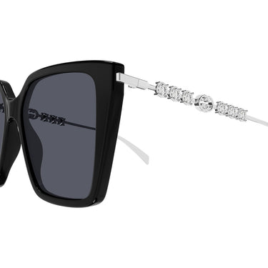 Gucci Occhiali da Sole GG1967S 002 Argento/Nero Donna 2