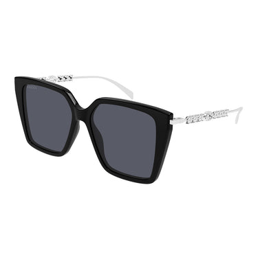 Gucci Occhiali da Sole GG1967S 002 Argento/Nero Donna 1