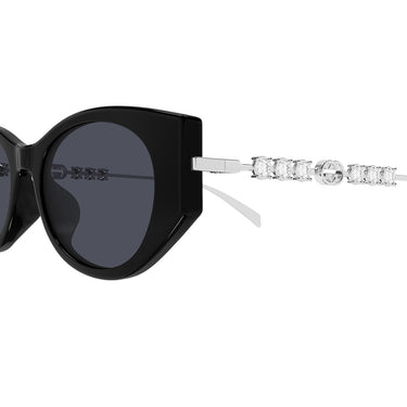 Gucci Occhiali da Sole GG1970SA 002 Argento Nero/Grigio Donna 3