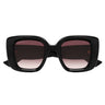 Gucci Okulary Przeciwsłoneczne GG1975S 001 Czarny/Czerwony Damskie