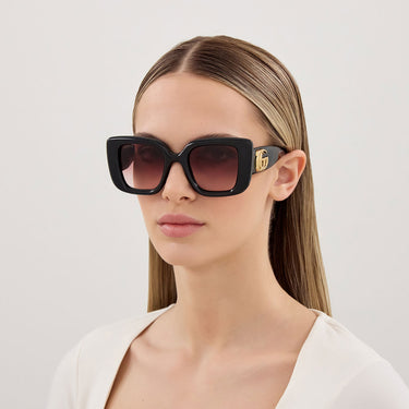 Gucci Occhiali da Sole GG1975S 001 Nero/Rosso Donna 5