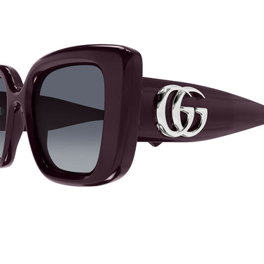 Gucci Occhiali da Sole GG1975S 004 Viola Grigio Donna 3