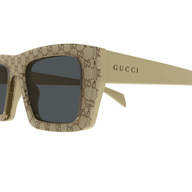 Gucci Occhiali da Sole GG2020S 004 Beige Grigio Uomo 3