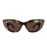 Gucci Occhiali da Sole GG2031S 006 Marrone con Strass Marrone Donna