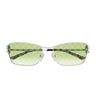 Gucci Occhiali da Sole GG2045S 004 Argento Verde Donna 