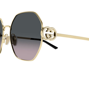 Gucci Occhiali da Sole GG2046S 002 Oro Grigio Sfumato Donna 3