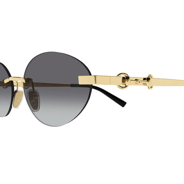 Gucci Occhiali da Sole GG2051S 002 Oro Nero Grigio Sfumato Donna 3