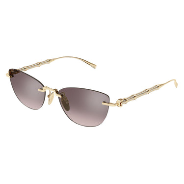 Gucci Occhiali da Sole GG2063S 005 Oro Marrone Donna 2