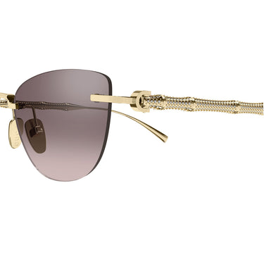 Gucci Occhiali da Sole GG2063S 005 Oro Marrone Donna 3