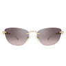 Gucci Occhiali da Sole GG2063S 005 Oro Marrone Donna