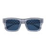 Gucci Occhiali da Sole GG2072SA 004 Grigio Blu Monogram Uomo 