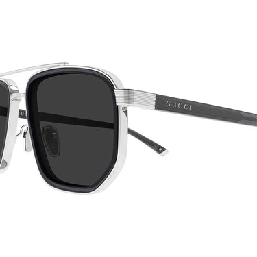 Gucci Occhiali da Sole GG2073S 001 Argento/Grigio Uomo 2