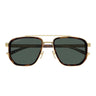Gucci Occhiali da Sole GG2073S 003 Oro Marrone/Verde Uomo