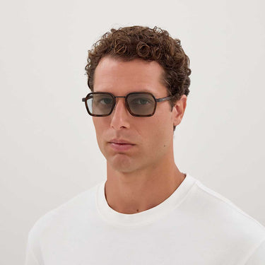 Gucci Occhiali da Sole GG2074S 002 Gunmetal Marrone/Blu Uomo 3