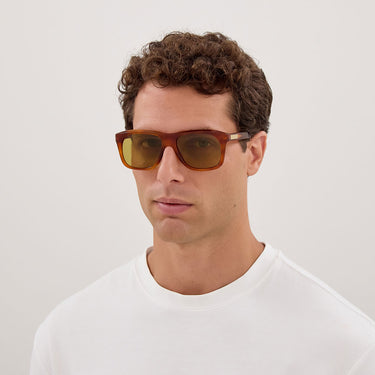 Gucci Occhiali da Sole GG2077S 005 Marrone Verde Uomo 5