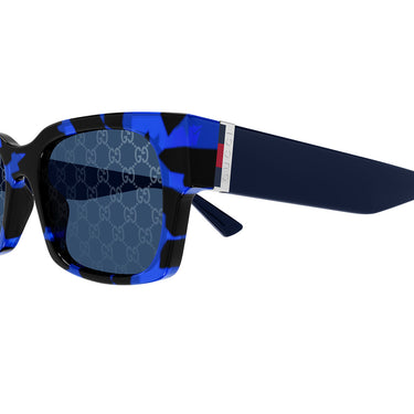 Gucci Occhiali da Sole GG2084S 004 Blu Tartarugato Blu Monogram Uomo 3