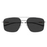 Gucci Occhiali da Sole GG2096SA 001 Argento Grigio Scuro Uomo 