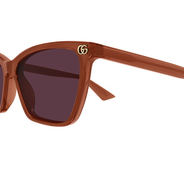 Gucci Occhiali da Sole GG2111S 004 Arancione Rosso Donna 3