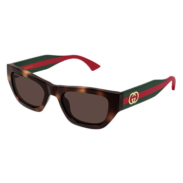 Gucci Occhiali da Sole GG2116S 002 Marrone Verde/Marrone Donna 1