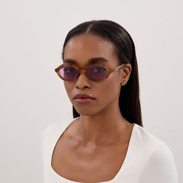 Gucci Occhiali da Sole GG2153S 004 Marrone Viola Donna 4
