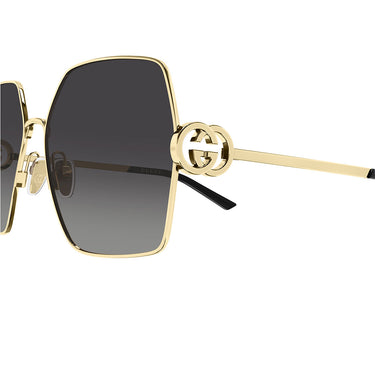 Gucci Occhiali da Sole GG2163S 001 Oro Grigio Donna 3
