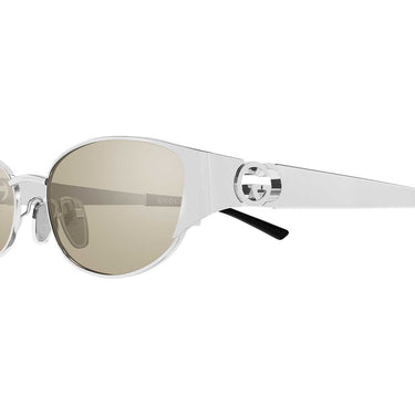 Gucci Occhiali da Sole GG2197S 002 Argento/Marrone Donna 3