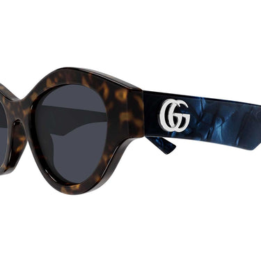 Gucci Occhiali da Sole GG2207S 005 Marrone Blu/Blu Donna 3