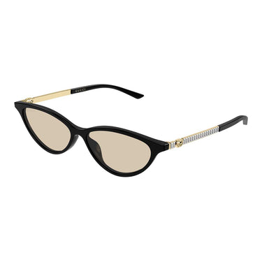 Gucci Occhiali da Sole GG2211S 004 Oro Nero/Beige Donna 2