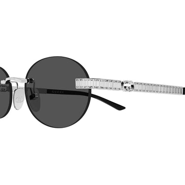 Gucci Occhiali da Sole GG2214S 002 Argento/Grigio Donna 3