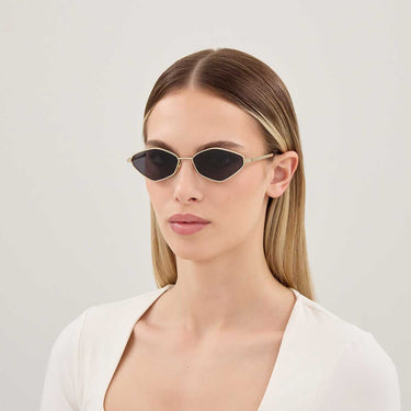 Gucci Occhiali da Sole GG2222S 001 Oro/Grigio Donna 4