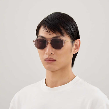Gucci Occhiali da Sole GG2254SK 003 Grigio Oro/Marrone Uomo 4