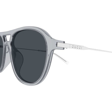 Gucci Occhiali da Sole GG2254SK 004 Grigio Argento/Blu Uomo 3