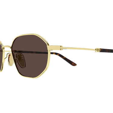 Gucci Occhiali da Sole GG2257S 002 Oro Marrone/Marrone Unisex 3