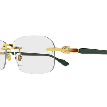 Gucci GG1221O 005 Gold Green/Transparent Men's Optical Glasses 3