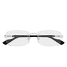 Gucci Occhiali da Vista GG1221O 008 Argento Nero/Trasparente Uomo