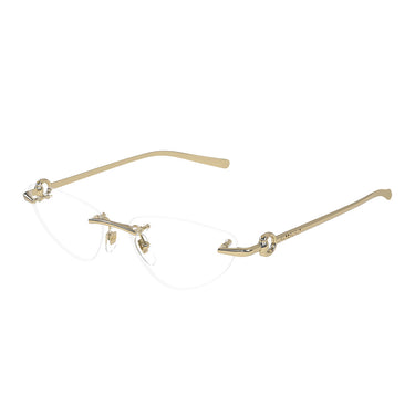 Gucci Eyeglasses GG1702O 002 Gold/Transparent Women