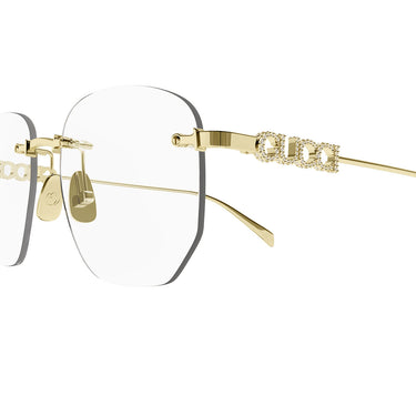 Gucci Eyeglasses GG1806O 001 Gold/Clear Women