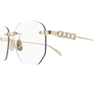 Gucci Eyeglasses GG1806O 003 Rose Gold/Clear Women