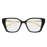 Gucci Gafas Graduadas GG1969O 001 OroNegro Transparente Mujer