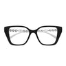 Gucci Occhiali da Vista GG1969O 002 ArgentoNero/Trasparente Donna