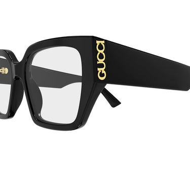Gucci Occhiali da Vista GG2042O 001 Nero Trasparente Donna 3