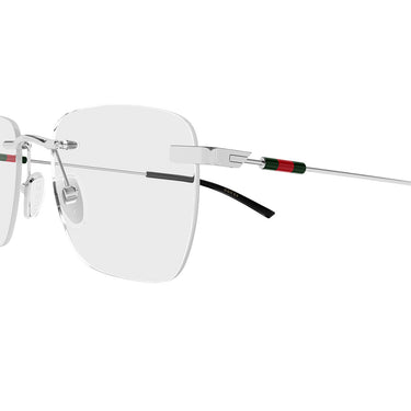 Gucci Gafas de Vista GG2099O 001 Plata/Transparente Hombre
