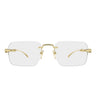Gucci Occhiali da Vista GG2154O 002 Oro/Trasparente Uomo