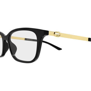 Gucci Occhiali da Vista GG2213O 001 Nero Oro/Trasparente Donna 3
