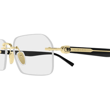 Gucci Occhiali da Vista GG2260O 001 Oro Nero/Trasparente Uomo 3