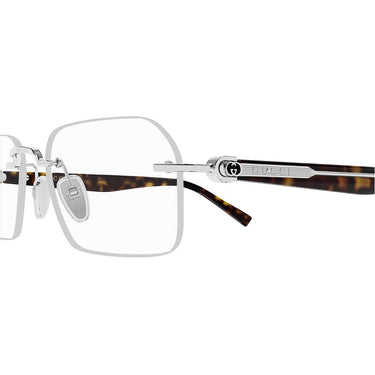 Gucci Occhiali da Vista GG2260O 003 Argento Marrone/Trasparente Uomo 3